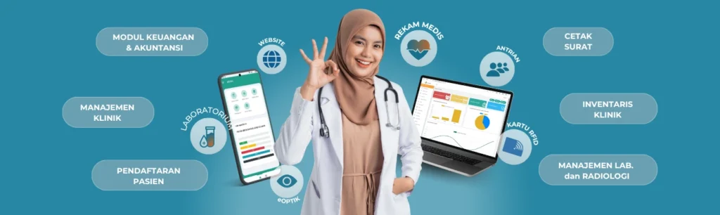 banner eklinik dengan semua fitur dan layanan eklinik